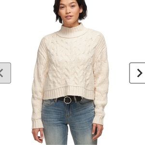 Free People Merry Go Round Sweater in Ivory (small)